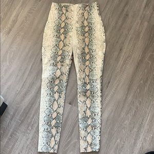 Snake Print Pants